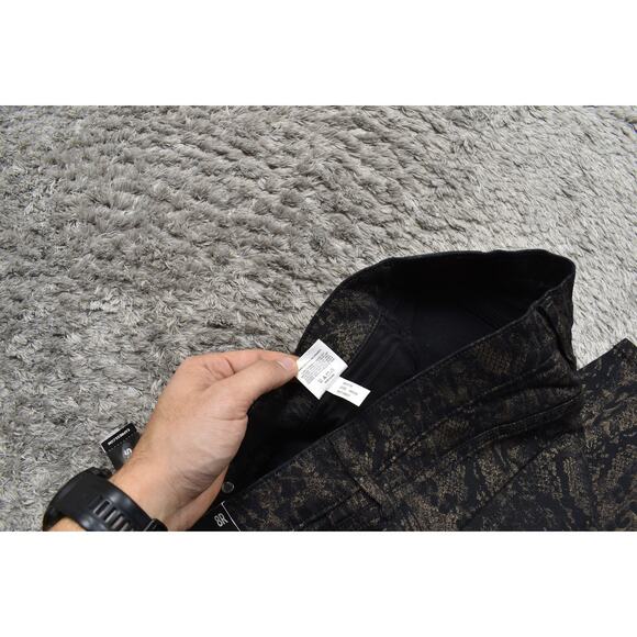 New Express Skinny Jeans Black Size 8R Cotton Blend Skinny Mid Rise - Picture 10 of 10